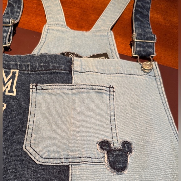 Disney Park HER UNIVERSE Mickey Mouse two tone denim Overall Dress size XL EUC - Picture 7 of 15
